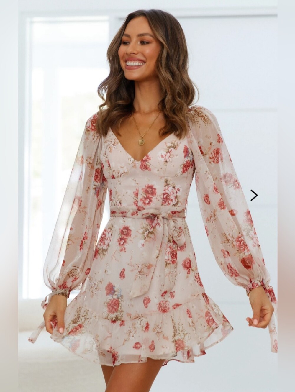 Hello Molly Bouquet For You Floral Mini Dress | XS | Worn Once